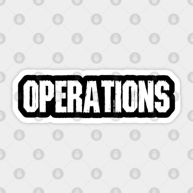 Apocalypse Team - Operations Sticker by Illustratorator